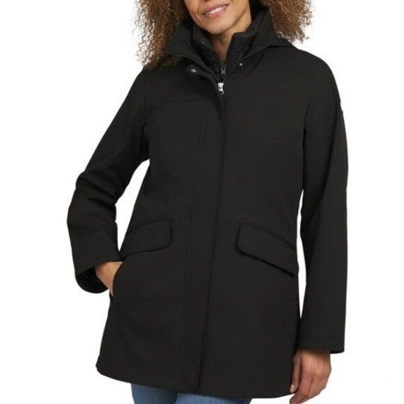 NWT 3-in-1 Systems Jacket & Vest | Black | Medium  | Lands' End - Picture 2 of 5